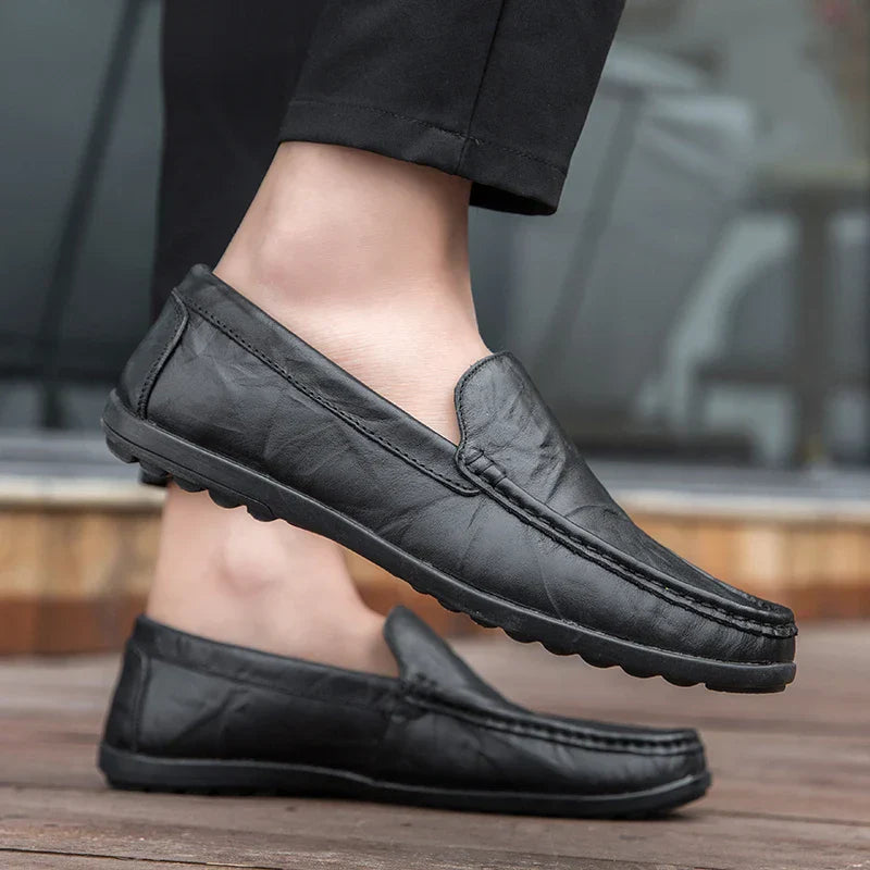 Men's Authentic Leather Slip On Shoes