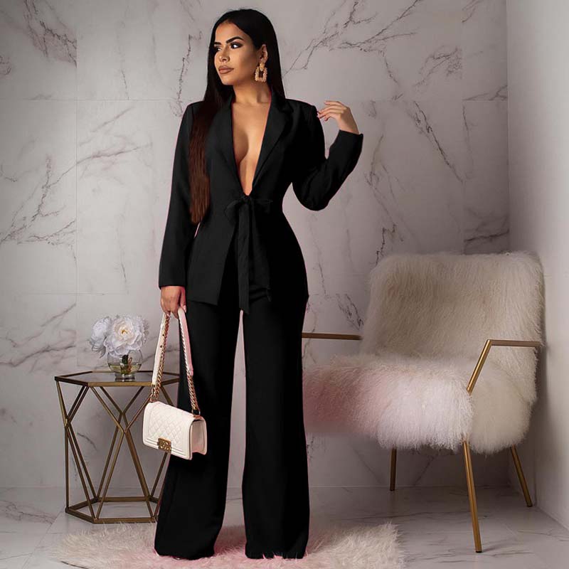 Timeless 2 Piece Ladies Suit in Solid Colors
