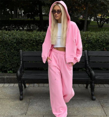Women's Soft Sportswear Tracksuit Set