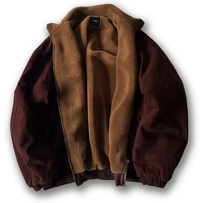 Vintage Style Mens Fleece Jacket