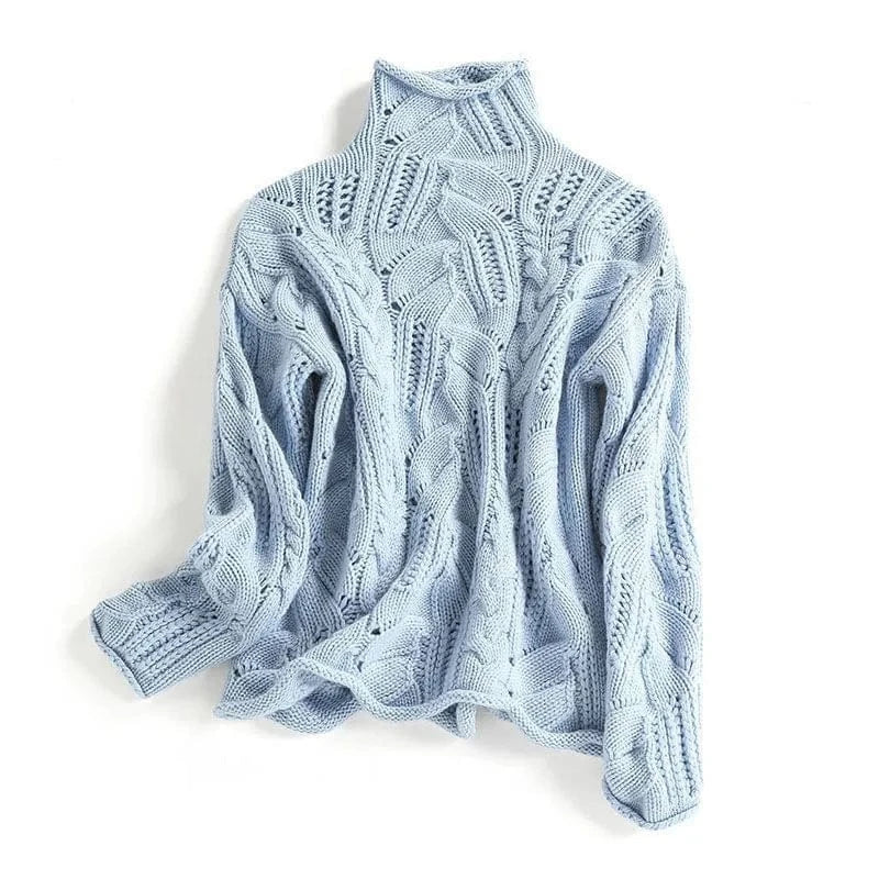 Cozy Cable Knit Turtleneck Sweater