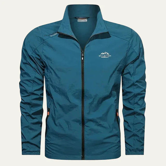 Men's Slim Water Resistant Zip Jacket - OutfitLondon