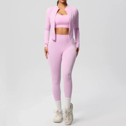 Athletic 3-Piece Workout Set for Ladies