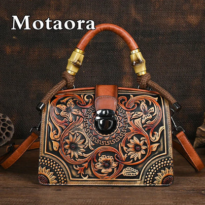 Stylish Faux Leather Crossbody Purse – Large Ladies Shoulder Bag - OutfitLondon