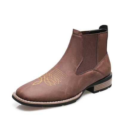 Fashionable Mens Leather Ankle Boots