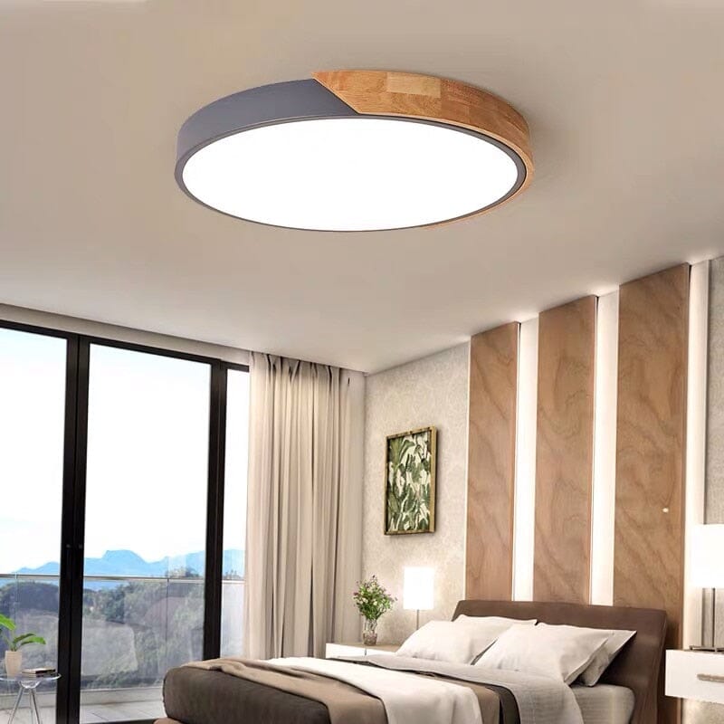 Natural Wooden Drop Light