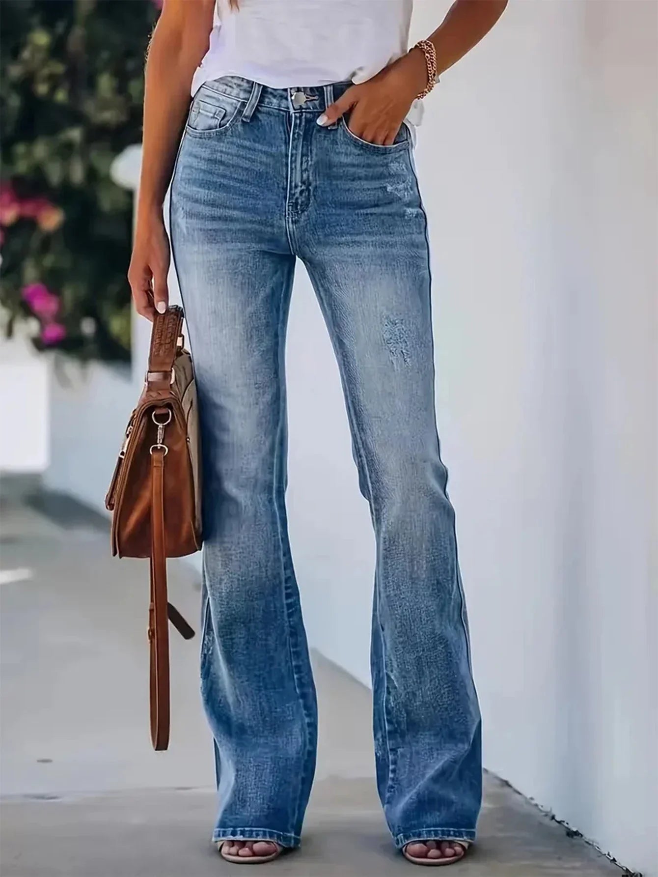 Slim Ladies High Waisted Tight Jeans