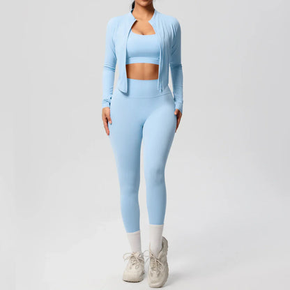 Athletic 3-Piece Workout Set for Ladies