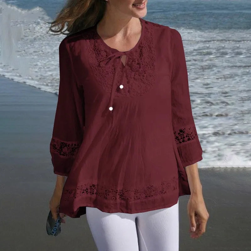 Comfy Loose Fit Floral Shirt – Easy Summer Blouse