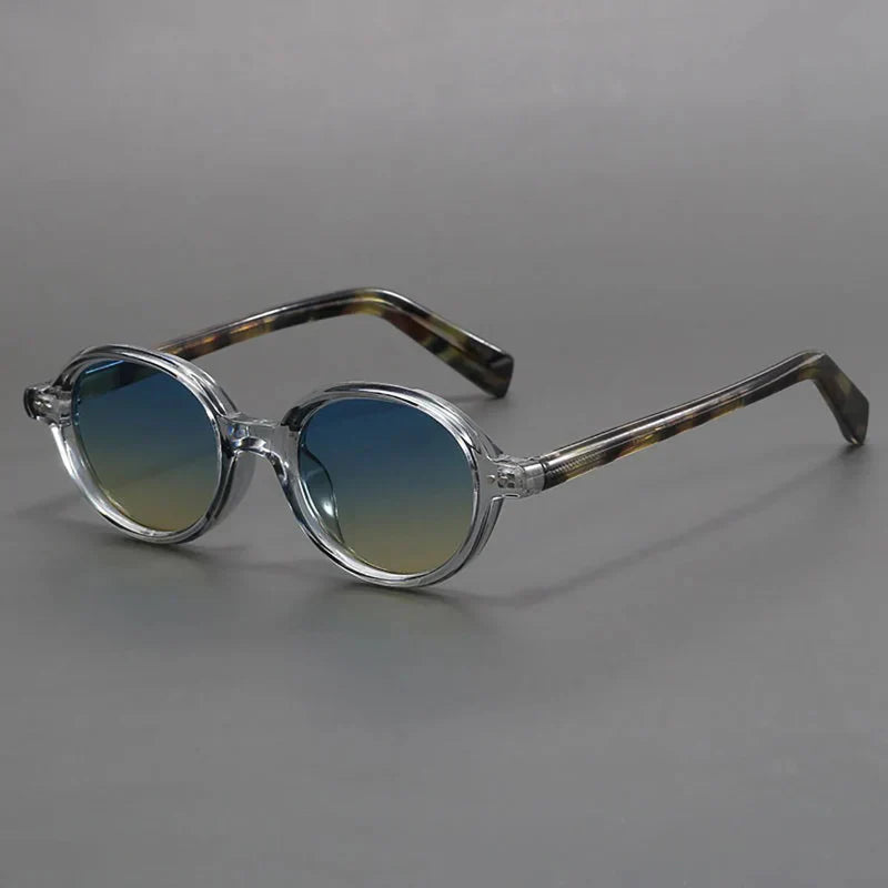 Carter Vintage Round Sunglasses Polarized TR90 Frame