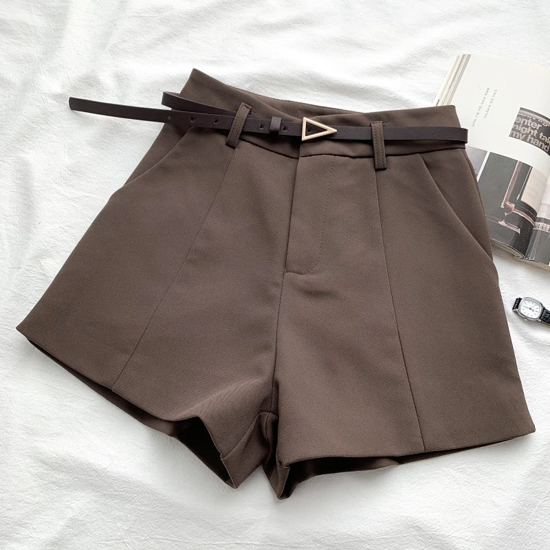 Fashionable High Waist Women's Shorts