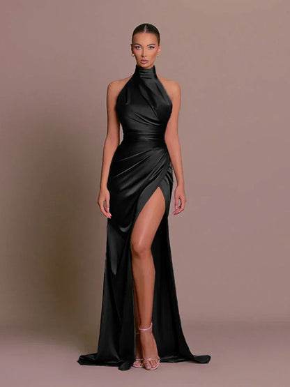Luxurious Long-Sleeve Formal Gown Dress