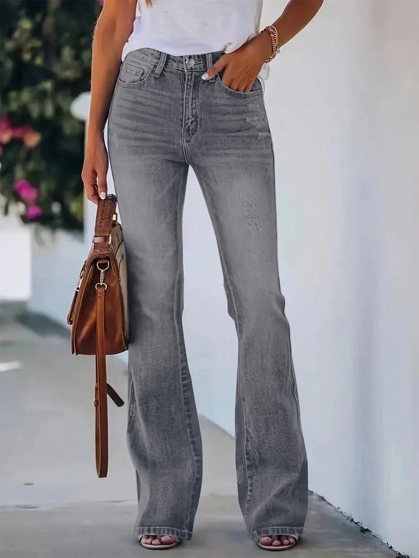 Slim Ladies High Waisted Tight Jeans