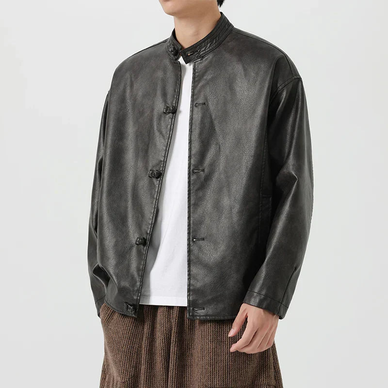 Premium Black Biker Jacket - OutfitLondon