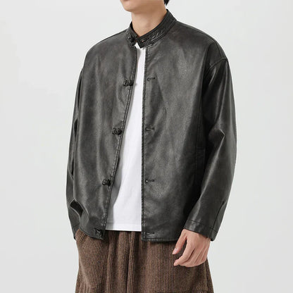 Premium Black Biker Jacket - OutfitLondon