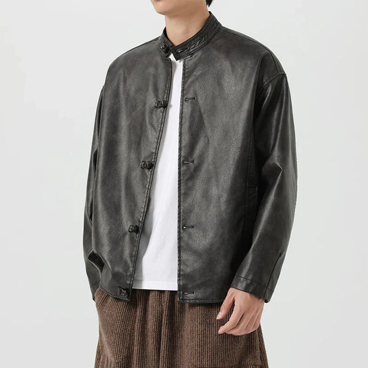 Premium Black Biker Jacket - OutfitLondon