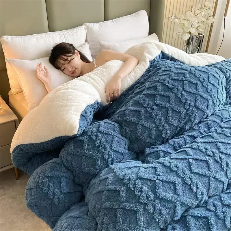 Plush Cashmere Soft Heavy Blanket for Winter