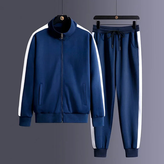 Stylish Mens Striped Sportswear Set - OutfitLondon