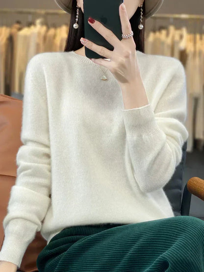 Soft Women's Merino Wool Crew Sweater