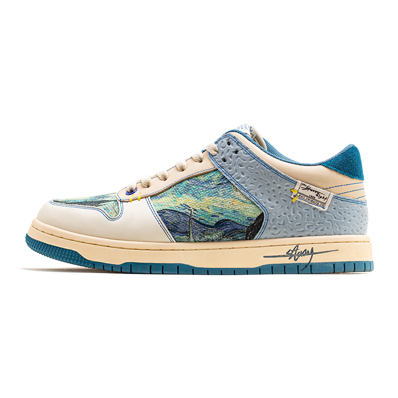 Kunstzinnige Sterrennacht Sneakers voor Mannen