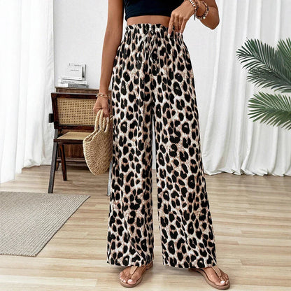 Trendy Animal Print Slim Fit Trousers