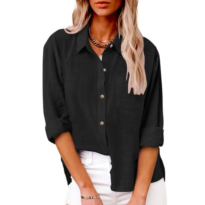 Women's Simple Relaxed Cotton Shirt