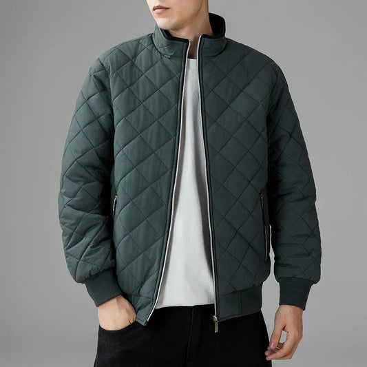 Men's Padded Quilted Jacket High Performance Insulation Zipper - OutfitLondon