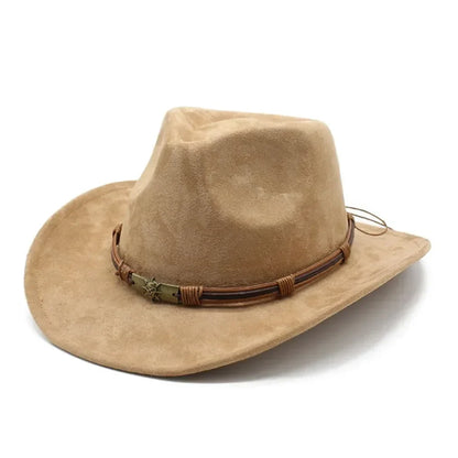 Rustic Western Style Felt Hat