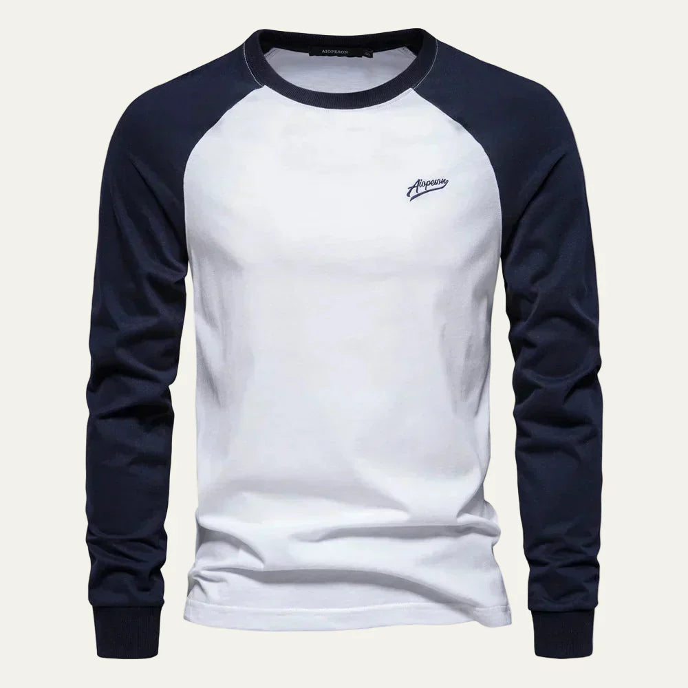 Classic Baseball Style Long Sleeve T-Shirt - OutfitLondon