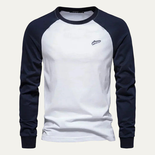 Classic Baseball Style Long Sleeve T-Shirt - OutfitLondon