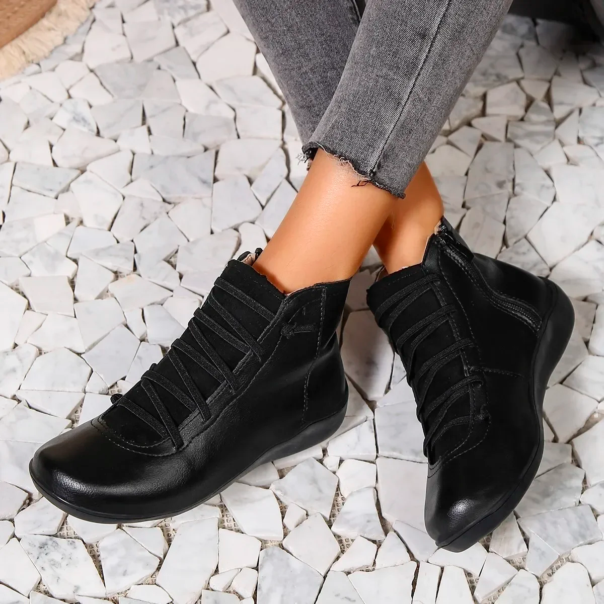 Relaxed Fit Everyday Ankle Boots