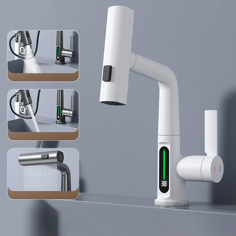 Extended Reach Kitchen Faucet With 60cm Spray Hose