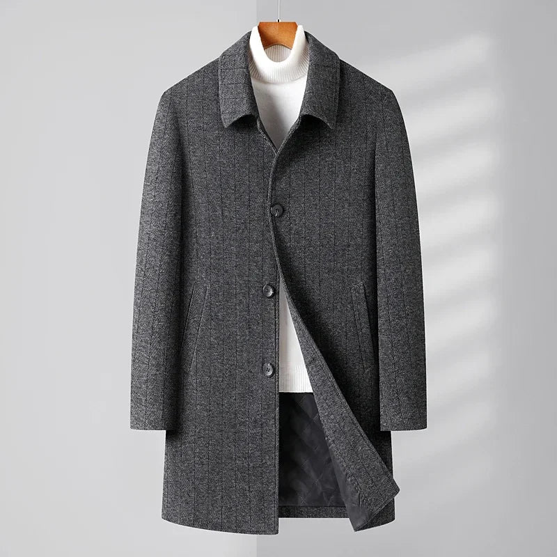 Classic Long Winter Coat - OutfitLondon