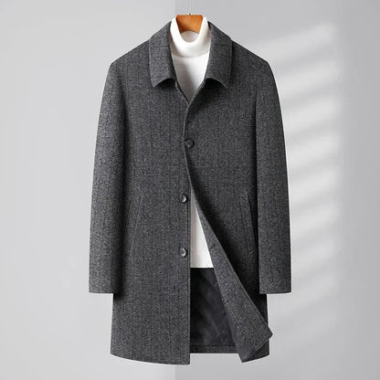 Classic Long Winter Coat - OutfitLondon