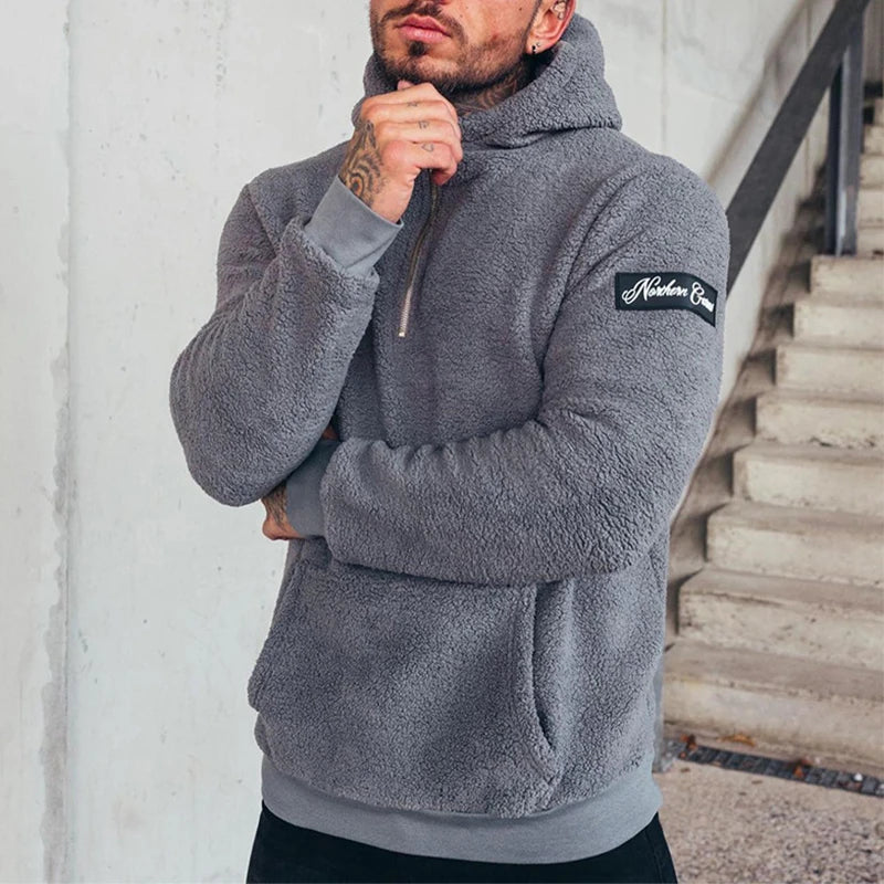 Cozy Fleece Mens Zipper Jacket