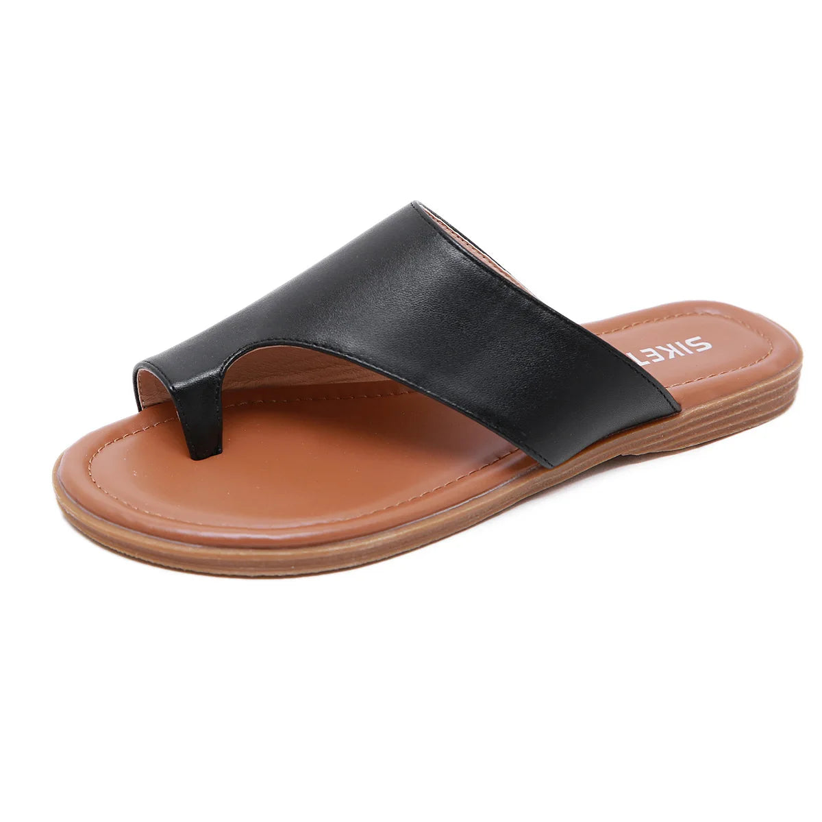 Women's Soft Synthetic Leather Flip Flop Shoes