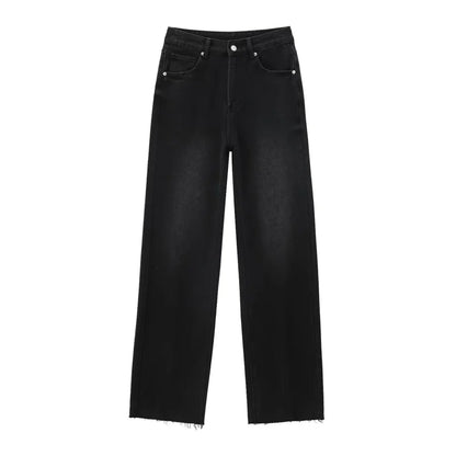 Relaxed Fit High Waist Loose Women Jeans