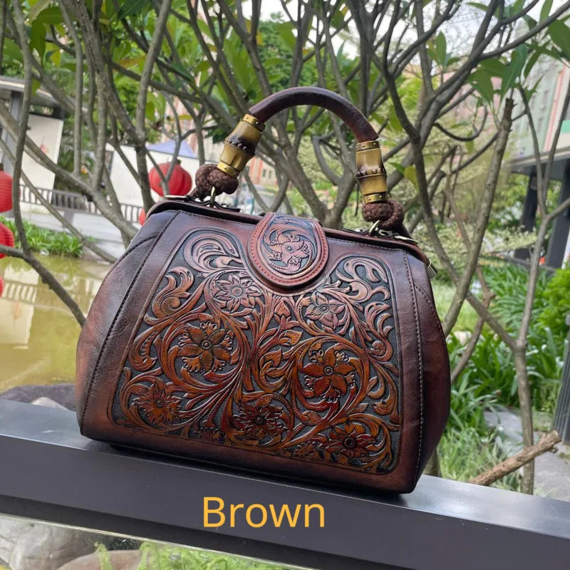 Authentic Leather Vintage Women's Tote Bag