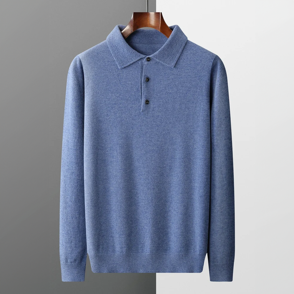 Cambridge Men's Merino Wool Polo Shirt - OutfitLondon