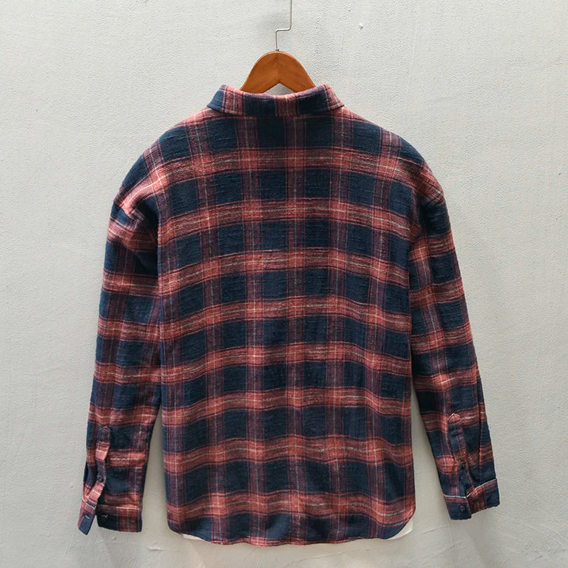 Casual Plaid Men's Button Down Shirt