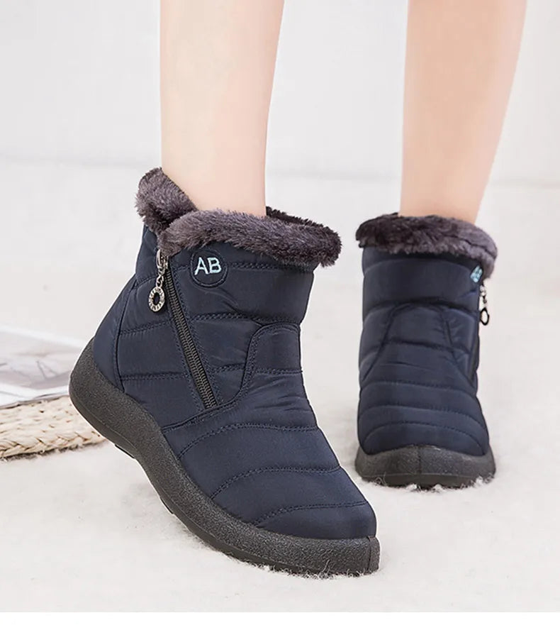 Warm Waterproof Snow Boots for Women