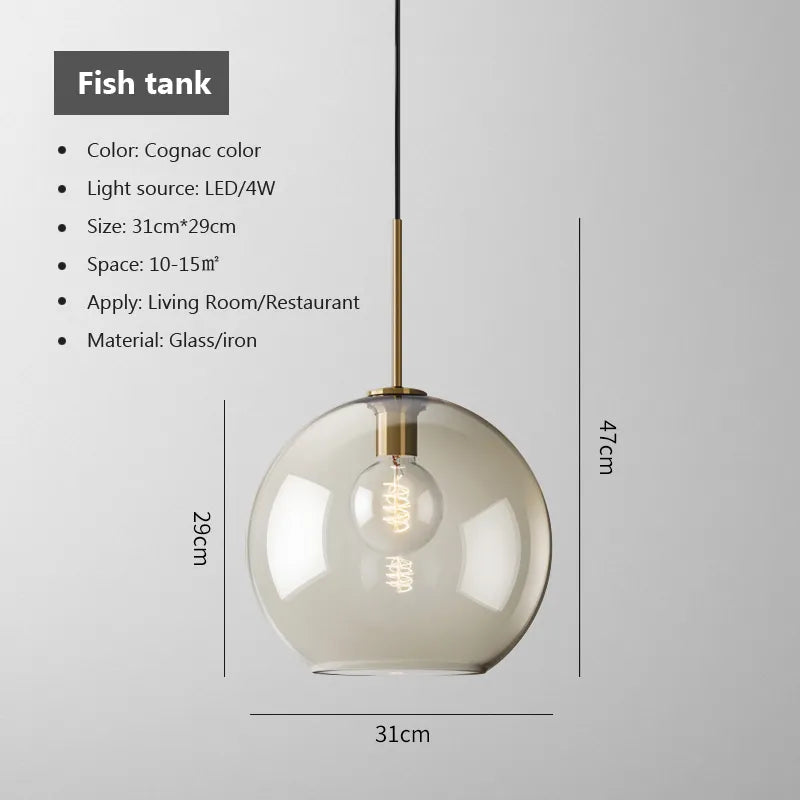 Trendy Silver LED Hanging Light
