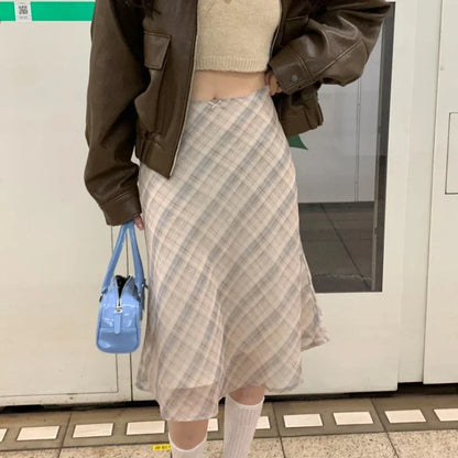 Timeless Check Knee Length Skirt