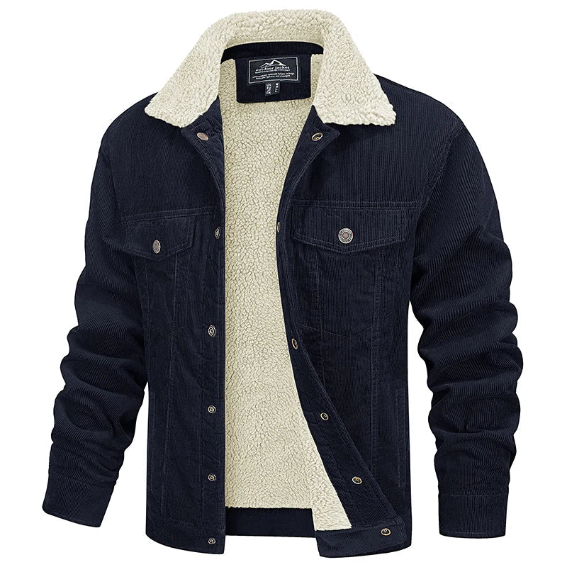 Durable Men's Casual Cotton Zip Jacket