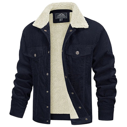Durable Men's Casual Cotton Zip Jacket