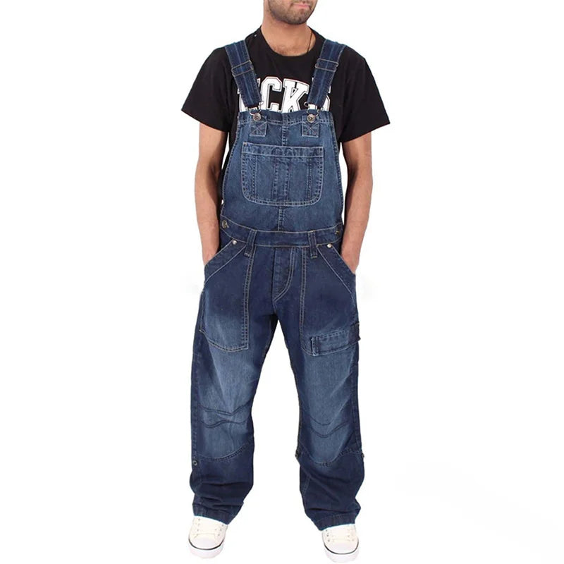 Comfortable Loose Fit Women's Denim Jumpsuit