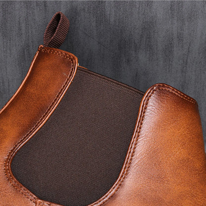 Waterproof Elastic Side Chelsea Boots