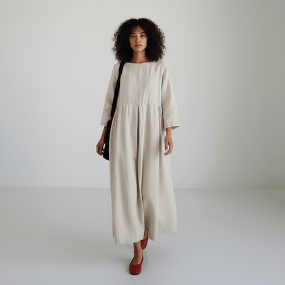 Comfy Casual Maxi Dress for Women with Pockets - OutfitLondon