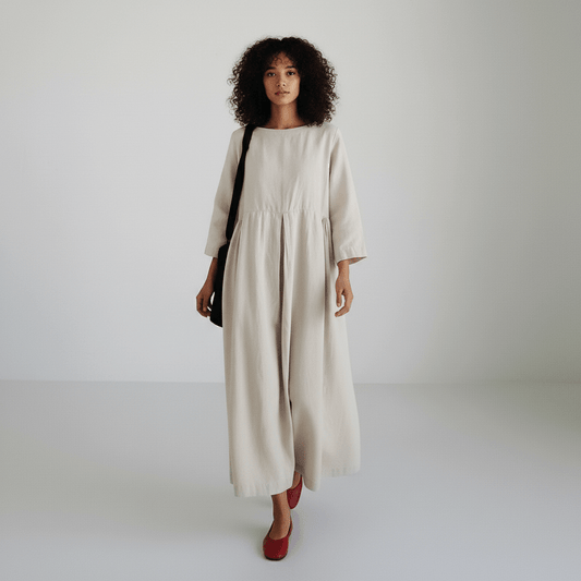 Comfy Casual Maxi Dress for Women with Pockets - OutfitLondon