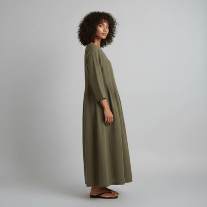 Comfy Casual Maxi Dress for Women with Pockets